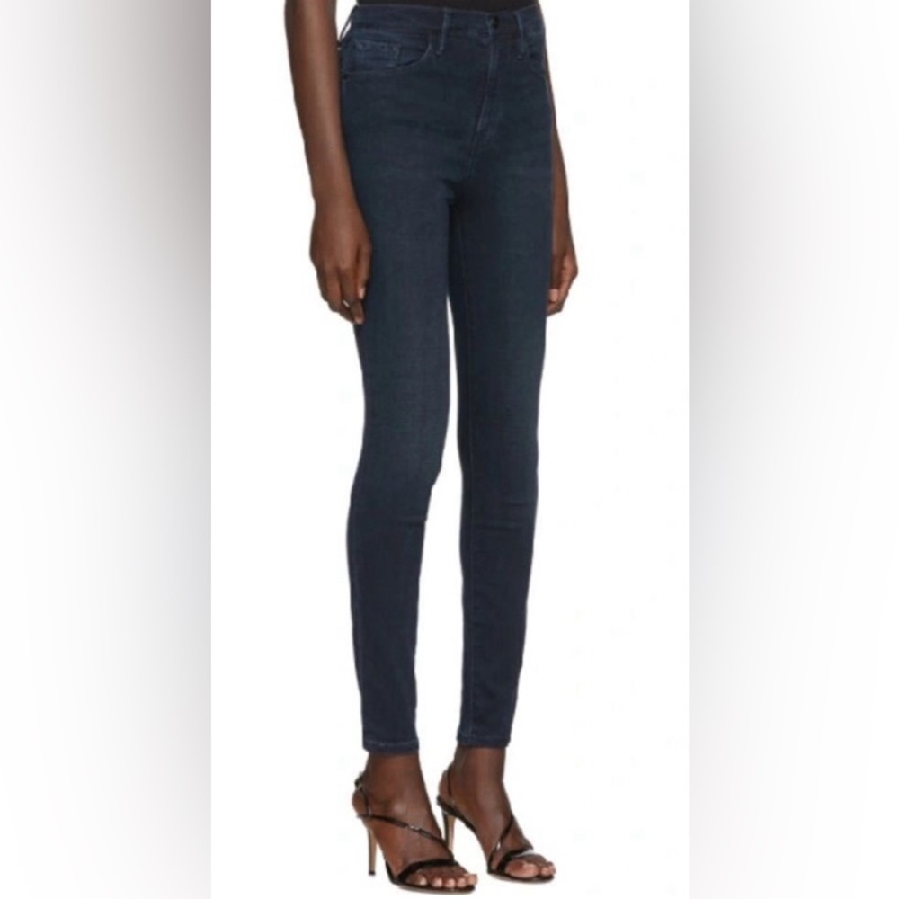 Frame Denim Ali High Rise Jeans - Dark Wash - Size 27